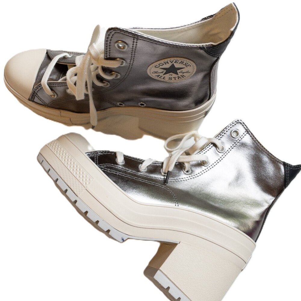 Converse Chuck 70 De Luxe Heel Metallic Silver 8.5